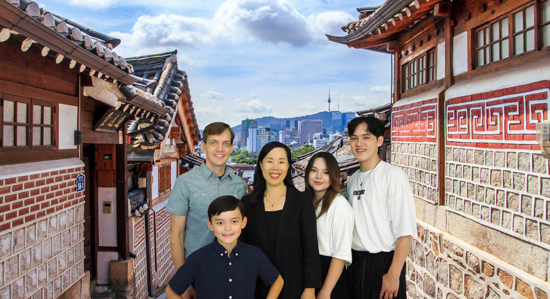 Photo of Fowler family in Korea